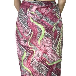 Bali Sarong in Pink, Green & Black Size OS